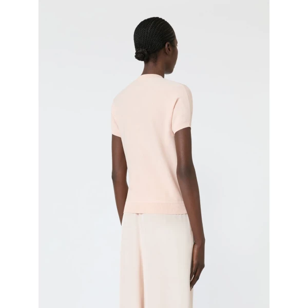 Max Mara Finito Viscose Crepe Cardigan in Pink | Cardigan | Coveti