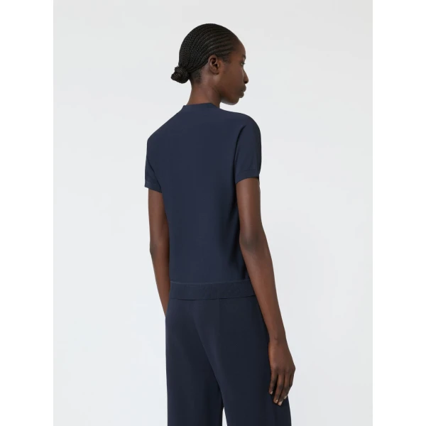 Max Mara Finito Viscose Crepe Cardigan in Ultramarine | Cardigan | Coveti