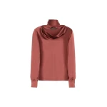 Max Mara Fiocchi Silk Satin Blouse in Antique Rose | Blouse | Coveti