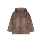 Max Mara Fiore Padded Hooded Water-Repellent Jacket in Brown | Jackets | Coveti