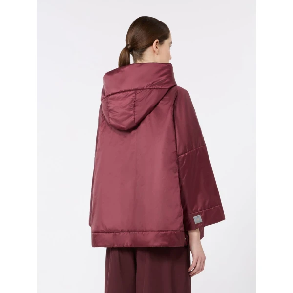 Max Mara Fiore Padded Hooded Water-Repellent Jacket in Red | Jackets | Coveti