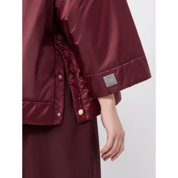 Max Mara Fiore Padded Hooded Water-Repellent Jacket in Red | Jackets | Coveti