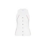 Max Mara Fiorire Cotton and Viscose Gilet in White | Sweaters | Coveti
