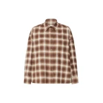 Max Mara Fiorito Check Cotton Flannel Shirt in Brown | Shirts | Coveti