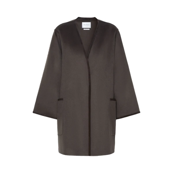 Flipper Cashmere Cape-Style Coat in Mud