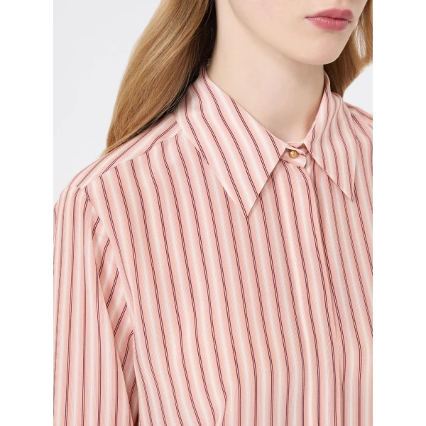 Max Mara Flirt Printed Silk Shirt in Fard | Shirts | Coveti