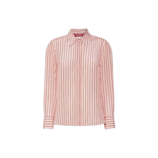 Max Mara Flirt Printed Silk Shirt in Fard | Shirts | Coveti