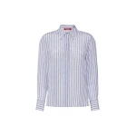 Max Mara Flirt Printed Silk Shirt in Light Blue | Shirts | Coveti