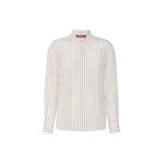 Max Mara Flirt Printed Silk Shirt in Natural | Shirts | Coveti