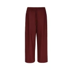 Max Mara Floria Stretch Wool Joggers in Bordeaux | Sweatpants | Coveti