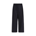 Max Mara Floria Stretch Wool Joggers in Midnight Blue | Sweatpants | Coveti