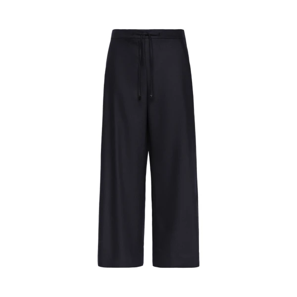 Max Mara Floria Stretch Wool Joggers in Midnight Blue | Sweatpants | Coveti
