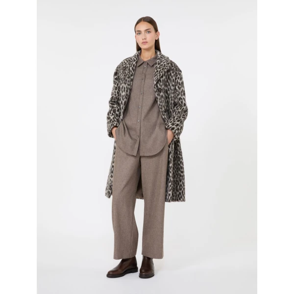 Max Mara Floria Stretch Wool Joggers in Turtledove | Sweatpants | Coveti