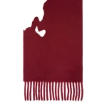 Max Mara Fragore Yarn-Dyed Wool Scarf in Bordeaux | Scarves | Coveti