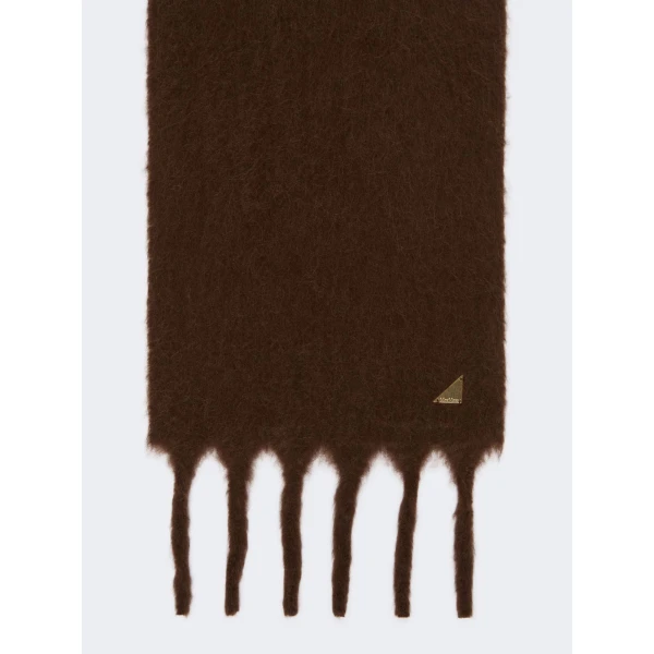 Max Mara Freccia Suri Alpaca Scarf in Rust | Scarves | Coveti