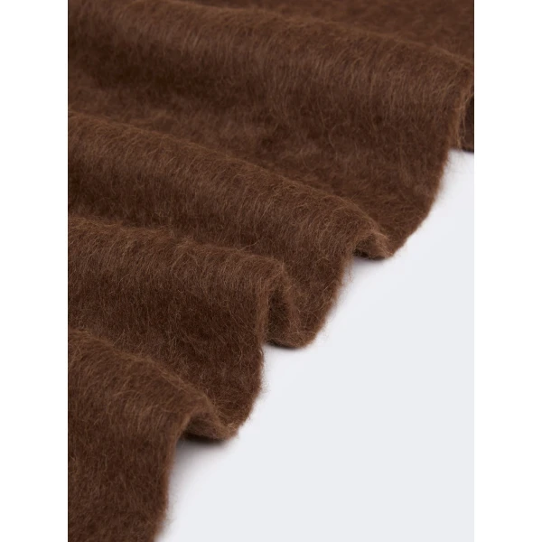 Max Mara Freccia Suri Alpaca Scarf in Rust | Scarves | Coveti