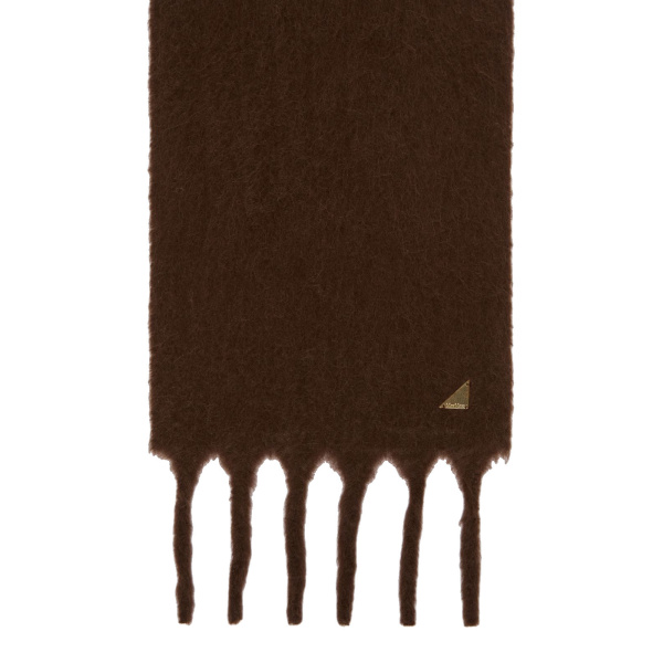 Max Mara Freccia Suri Alpaca Scarf in Rust | Scarves | Coveti