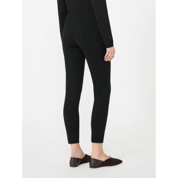 Max Mara Freccia Wool Knit Trousers in Black | Tailored pants | Coveti