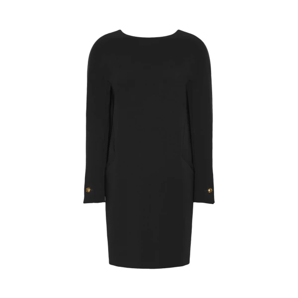 Max Mara Fronda Cady Tunic Dress in Black | Mini Dresses | Coveti