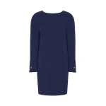 Max Mara Fronda Cady Tunic Dress in Navy | Mini Dresses | Coveti