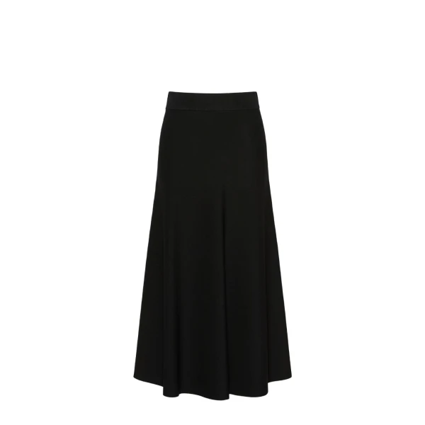 Fuggito Viscose Yarn Skirt in Black