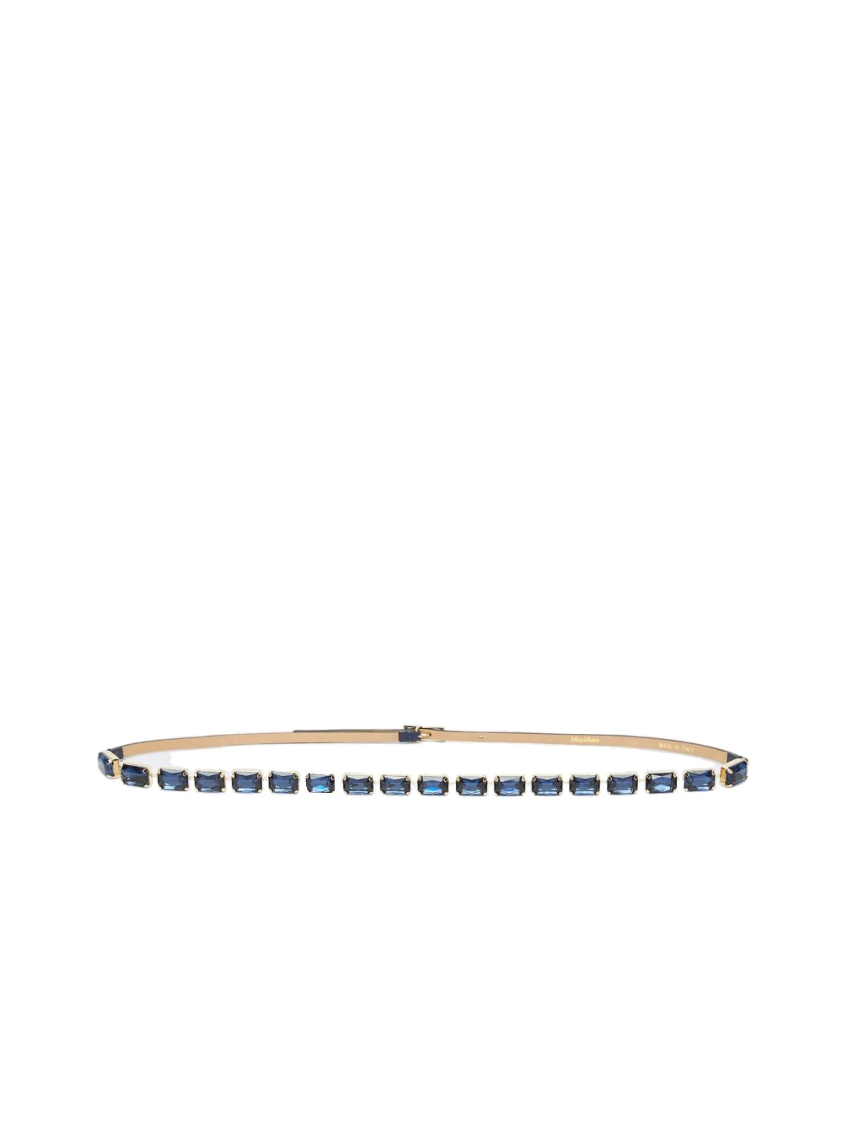 Max Mara Fumante Jewelled Nappa Leather Belt in Ultramarine Max Mara Fumante Jewelled Nappa Leather Belt in Ultramarine | Women | Coveti
