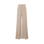Max Mara Funale Wool and Cashmere Trousers in Beige | Wide leg pants | Coveti