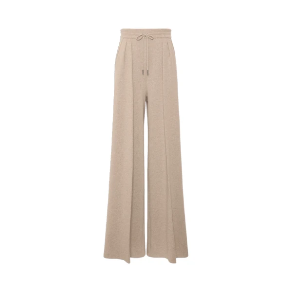 Funale Wool and Cashmere Trousers in Beige