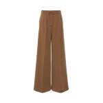 Max Mara Funale Wool and Cashmere Trousers in Camel | Wide leg pants | Coveti