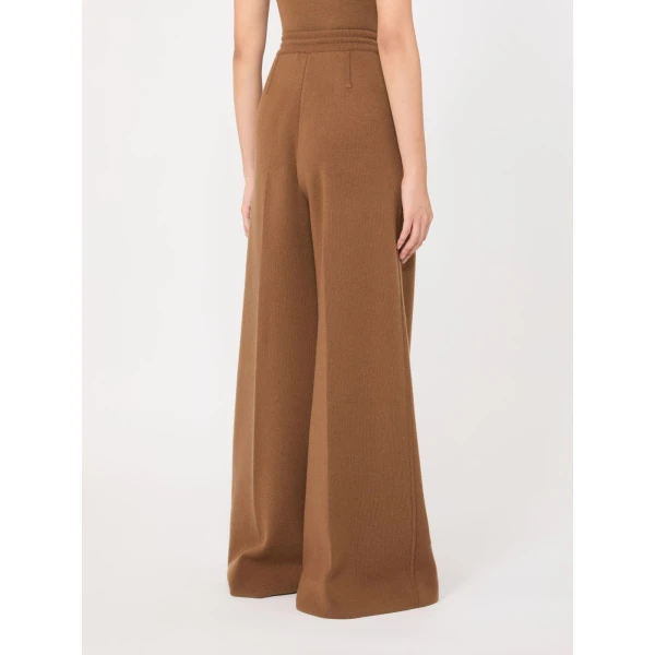 Max Mara Funale Wool and Cashmere Trousers in Camel | Wide leg pants | Coveti