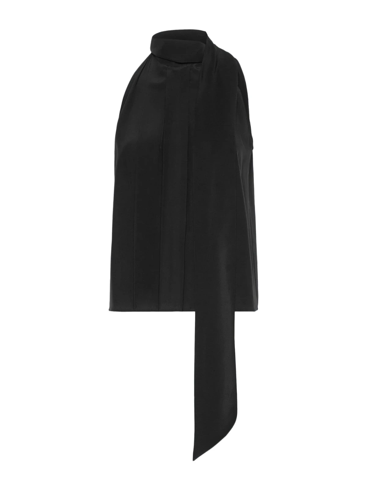 Max Mara Fune Sleeveless Crepe de Chine Top in Black Max Mara Fune Sleeveless Crepe de Chine Top in Black | Sleeveless | Coveti