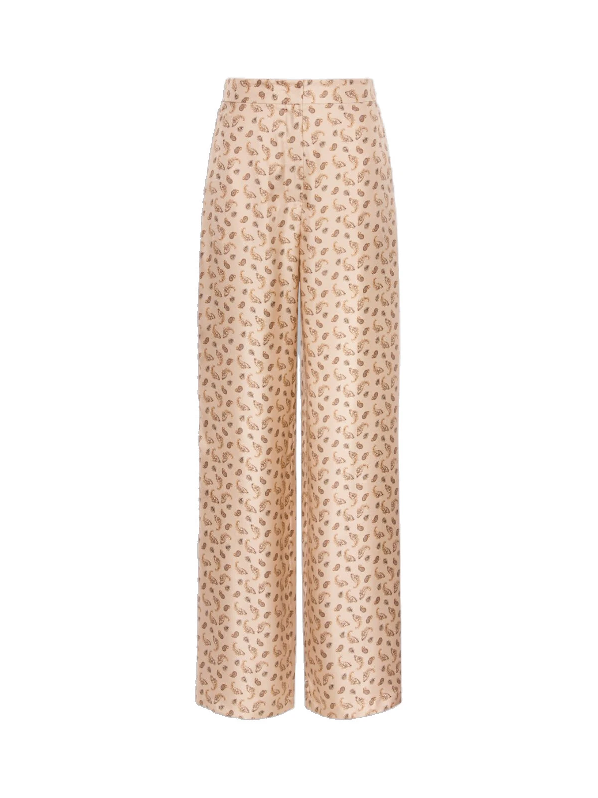 Max Mara Fuxia Printed Silk Twill Trousers in Beige Max Mara Fuxia Printed Silk Twill Trousers in Beige | Tailored pants | Coveti