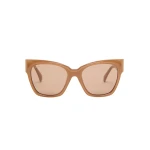 Max Mara Gamma Butterfly Sunglasses in Camel | Sunglasses | Coveti