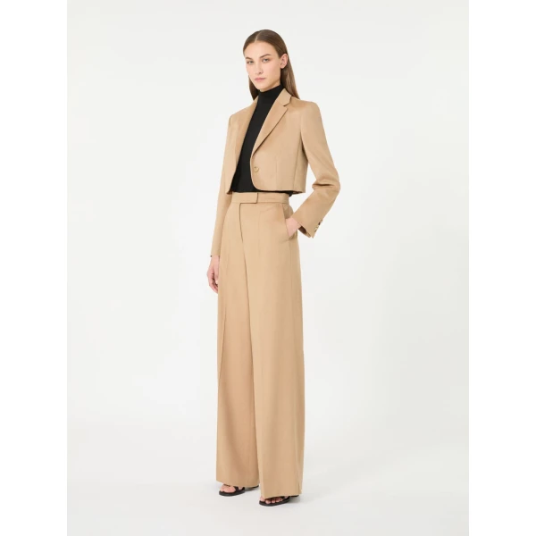 Max Mara Gatto Cashmere Polo-Neck Sweater in Black | Turtlenecks | Coveti