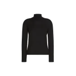 Max Mara Gatto Cashmere Polo-Neck Sweater in Black | Turtlenecks | Coveti
