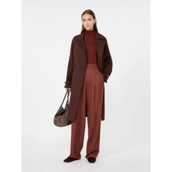 Max Mara Gatto Cashmere Polo-Neck Sweater in Rust | Turtlenecks | Coveti