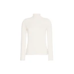 Max Mara Gatto Cashmere Polo-Neck Sweater in White | Turtlenecks | Coveti