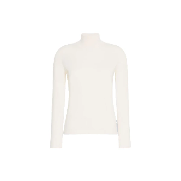 Gatto Cashmere Polo-Neck Sweater in White