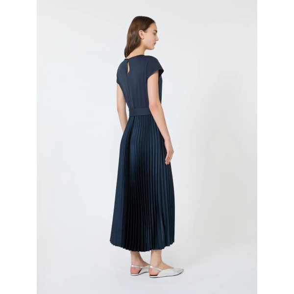 Max Mara Gela Interlock Jersey Maxi Dress in Navy | Maxi Dresses | Coveti