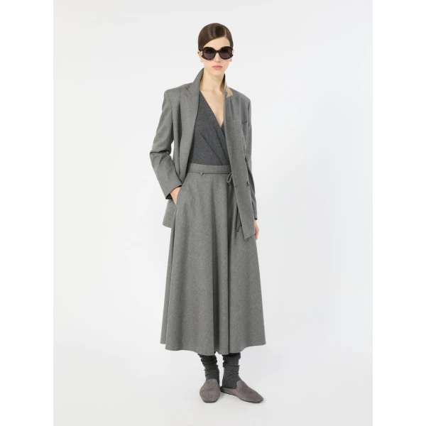 Max Mara Gelato Cashmere Yarn Sweater Bodysuit in Dark Grey | Sweaters | Coveti