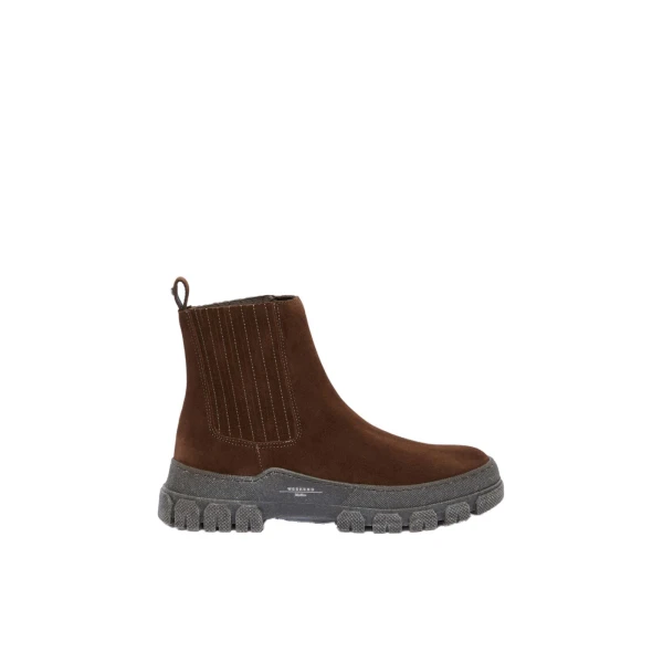 Genepi Suede Ankle Boots in Brown