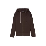 Max Mara Gentile Brushed Jersey Hooded Sweatshirt in Brown | Sweaters | Coveti