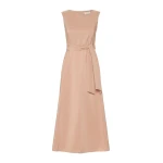 Max Mara Gentile Flared Taffeta Dress in Pink | Maxi Dresses | Coveti