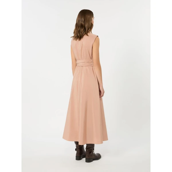 Max Mara Gentile Flared Taffeta Dress in Pink | Maxi Dresses | Coveti