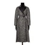 Max Mara Genzana Wool and Alpaca Redingote Coat in Medium Grey | Wool Coat | Coveti