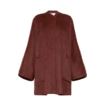 Max Mara Geranio Short Alpaca and Wool Coat in Rust | Wool Coat | Coveti