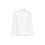 Max Mara Geranio Silk Crepe de Chine Shirt in White | Shirts | Coveti