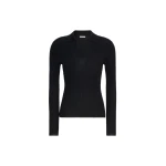 Max Mara Gergo Cashmere and Silk Polo Sweater in Ultramarine | Sweaters | Coveti