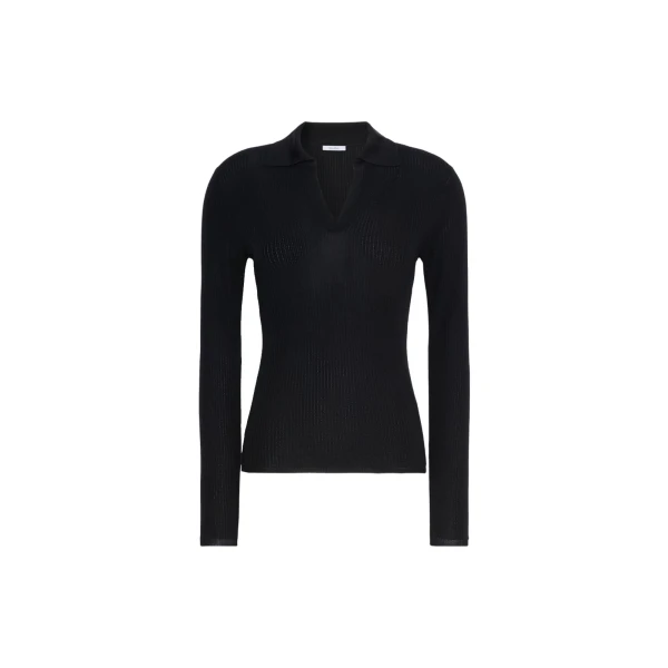 Max Mara Gergo Cashmere and Silk Polo Sweater in Ultramarine | Sweaters | Coveti