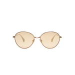 Max Mara Gestro Oval Sunglasses in Camel | Sunglasses | Coveti